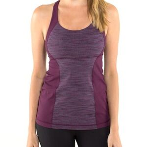 LULULEMON 🍋 Energy Tank Top, ‘We Are From Space September Plum/Plum’ Size 8